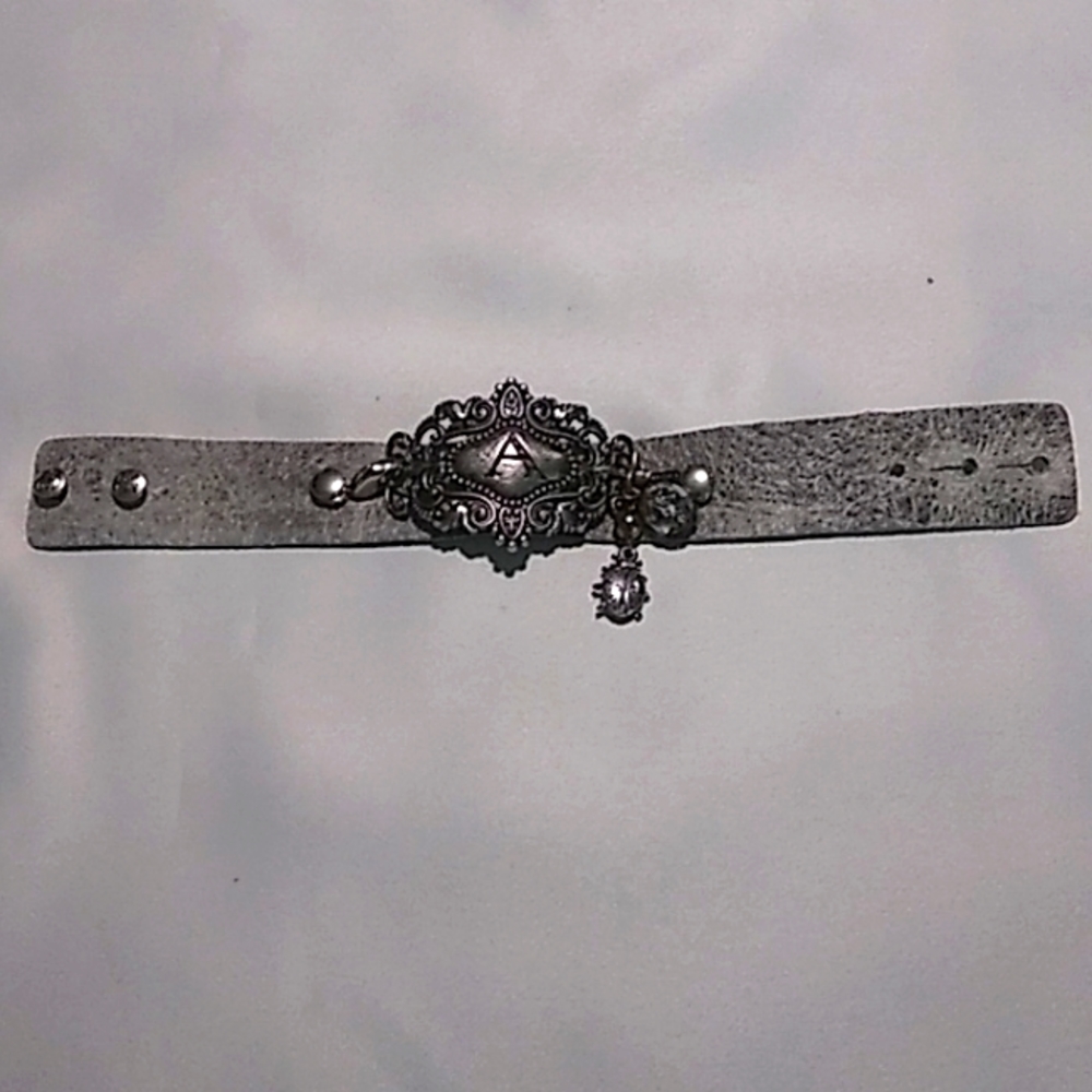 Lenny & Eva "A" leather bracelet